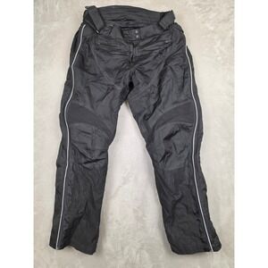 Tour Master Racing Flex Pants Womens M 10-12 Black Motorcycle Riding Moto